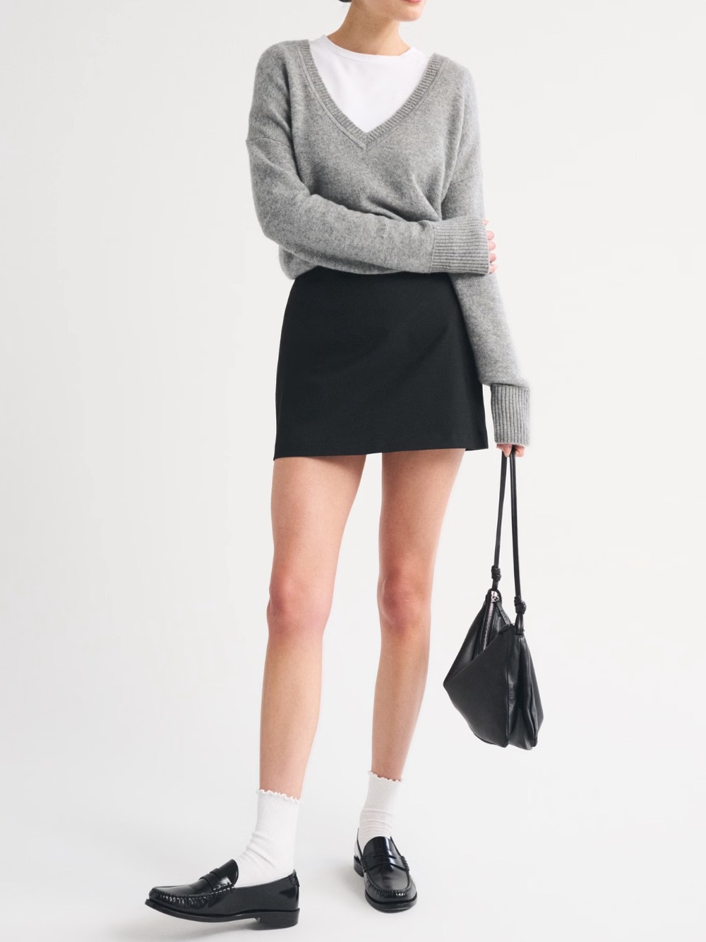 Abercrombie & Fitch The A&F Scarlett Mini Skort Black Small